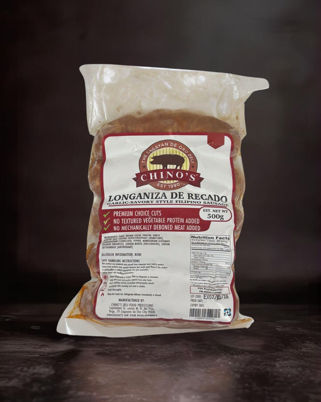 Longaniza de Recado (500g)